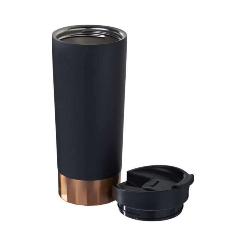Logotrade business gift image of: Peeta copper vacuum tumbler, black