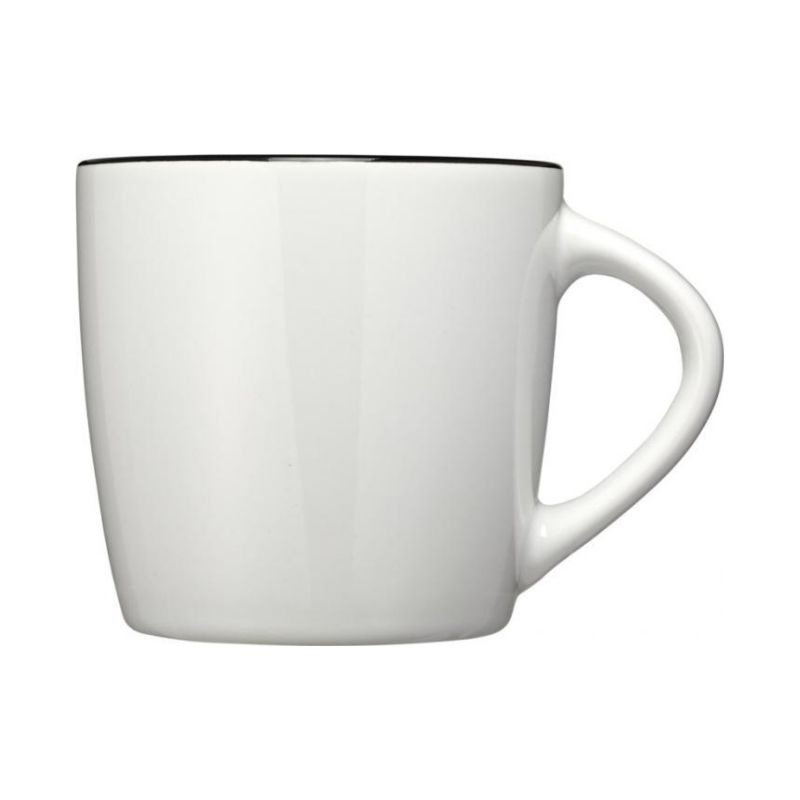 Logotrade promotional merchandise photo of: Aztec ceramic mug, white/black