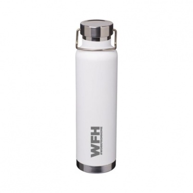 Logotrade promotional giveaway image of: Thor Copper Vacuum Insulated Bottle, white