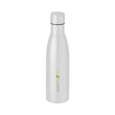 Logo trade advertising products image of: Vasa copper vacuum insulated bottle, white