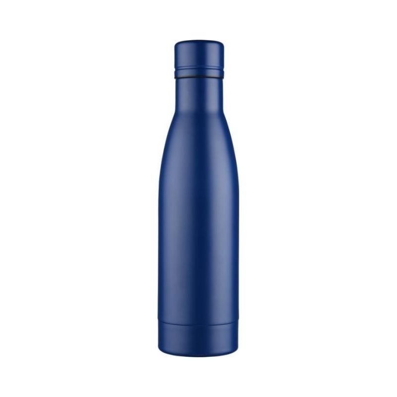 Logo trade promotional merchandise image of: Vasa copper vacuum insulated bottle, blue