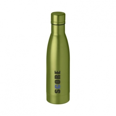 Logo trade promotional merchandise image of: Vasa copper vacuum insulated bottle, lime green