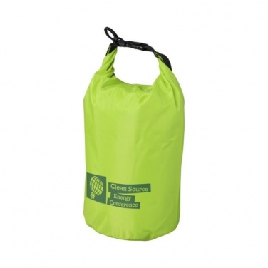 Logotrade promotional item picture of: Survivor roll-down waterproof outdoor bag 5 l, lime