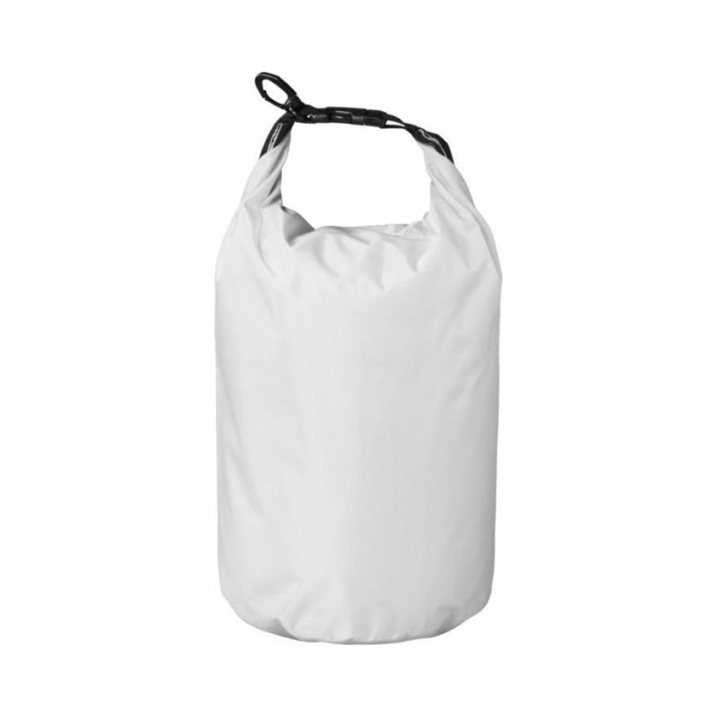 Logotrade promotional giveaway picture of: Survivor roll-down waterproof outdoor bag 5 l, white