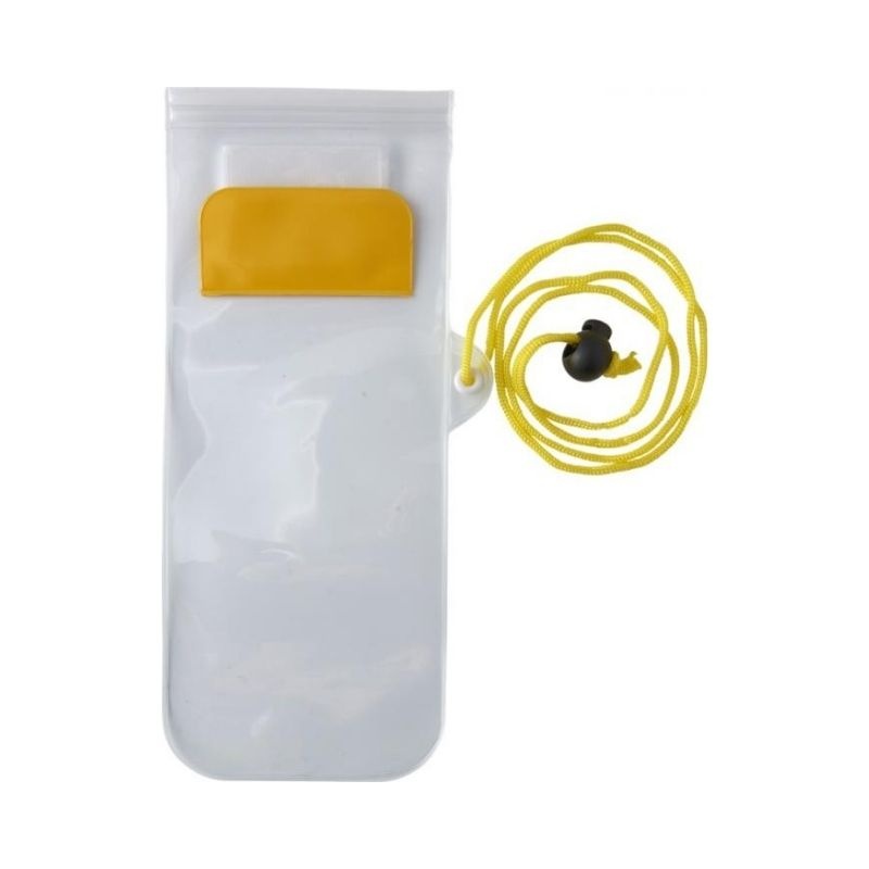 Logo trade promotional giveaways image of: Mambo waterproof storage pouch, yellow