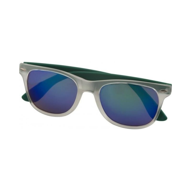 Logo trade promotional item photo of: Sun Ray Mirror sunglasses, green