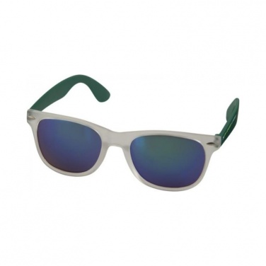 Logo trade promotional products image of: Sun Ray Mirror sunglasses, green