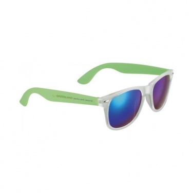 Logotrade promotional gift image of: Sun Ray Mirror sunglasses, lime