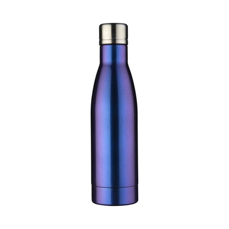 Logo trade promotional merchandise picture of: Vasa Aurora copper vacuum insulated bottle, blue