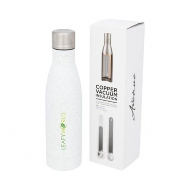 Logo trade promotional products image of: Vasa copper vacuum insulated bottle, white