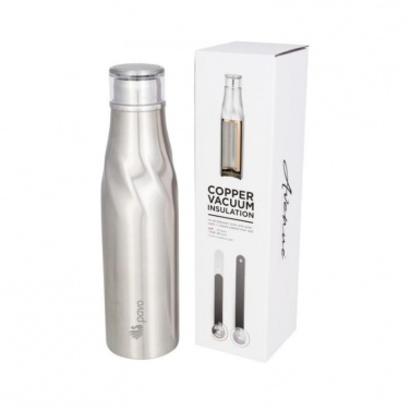 Logo trade promotional products picture of: Hugo auto-seal copper vacuum insulated bottle, silver