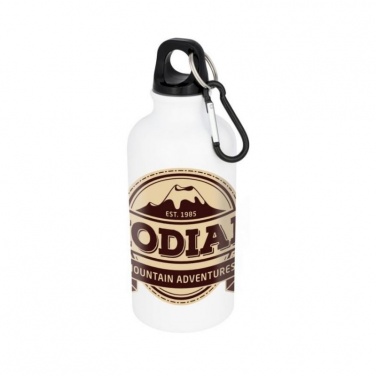 Logo trade promotional giveaway photo of: Oregon sublimation bottle, white