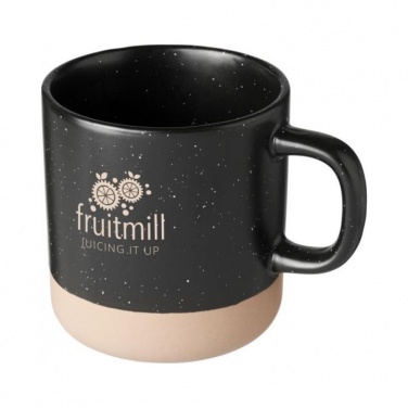 Logotrade promotional giveaway image of: Pascal 360 ml ceramic mug, black
