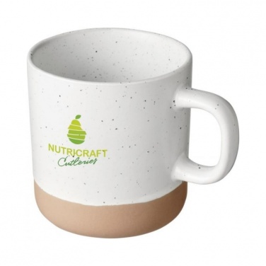 Logo trade promotional gifts image of: Pascal 360 ml ceramic mug, white