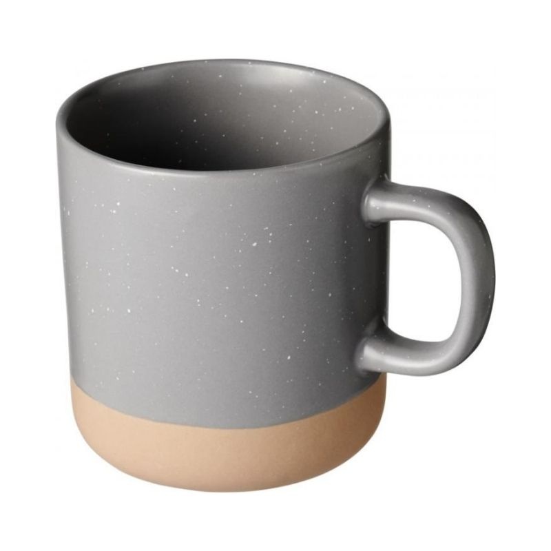 Logotrade promotional item image of: Pascal 360 ml ceramic mug, grey