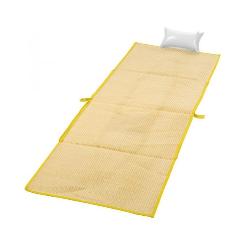 Logo trade promotional item photo of: Bonbini foldable beach tote and mat, yellow