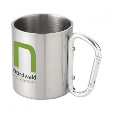 Logotrade advertising product picture of: Alps isolating carabiner mug, silver