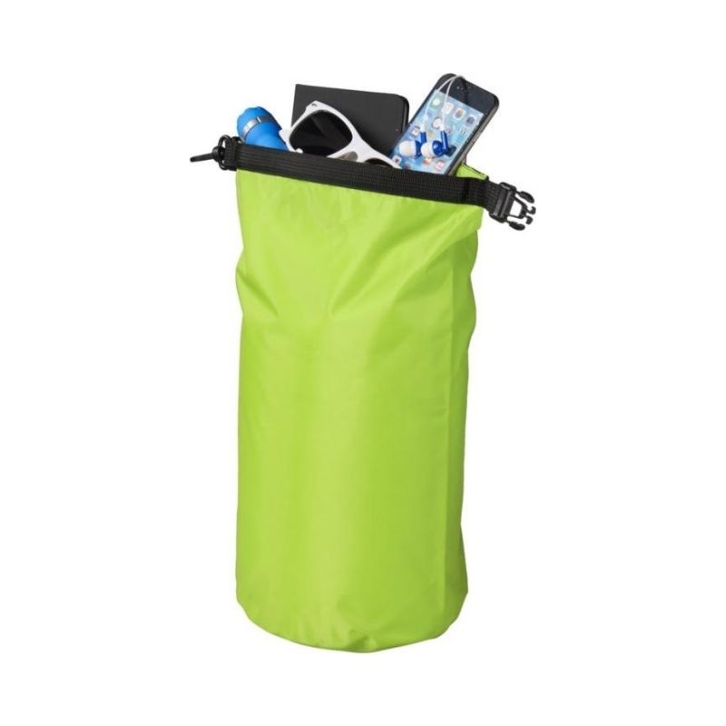 Logo trade promotional gifts image of: Camper 10 L waterproof outdoor bag, lime