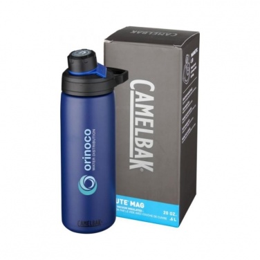 Logotrade advertising product image of: Chute Mag 600 ml copper vacuum insulated bottle, navy