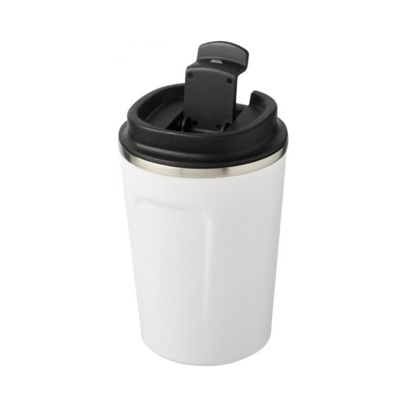 Logo trade promotional giveaways picture of: Thor 360 ml leak-proof copper vacuum tumbler, white