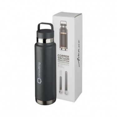 Logo trade promotional item photo of: Colton 600 ml copper vacuum insulated sport bottle, grey