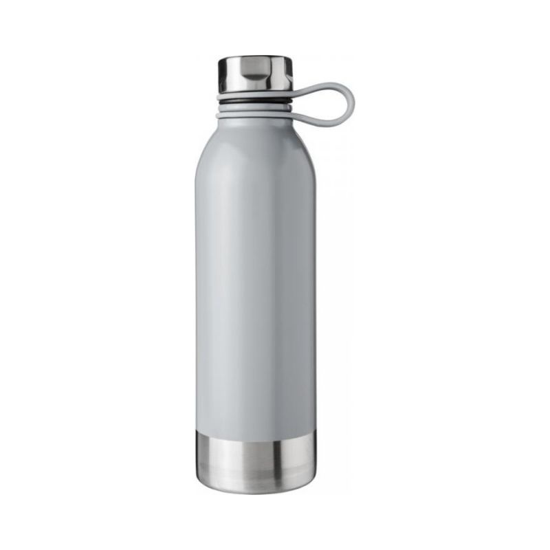 Logo trade promotional giveaways image of: Perth 740 ml stainless steel sport bottle, grey