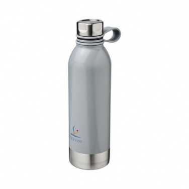 Logo trade advertising products picture of: Perth 740 ml stainless steel sport bottle, grey