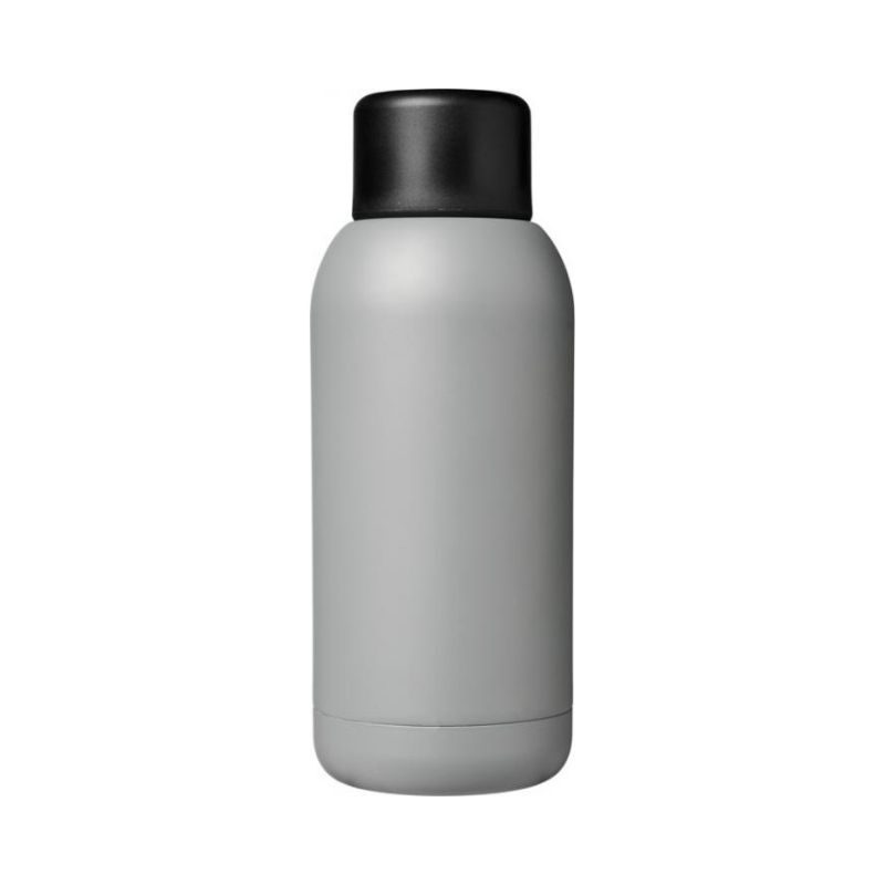 Logo trade promotional merchandise image of: Brea 375 ml vacuum insulated sport bottle, grey
