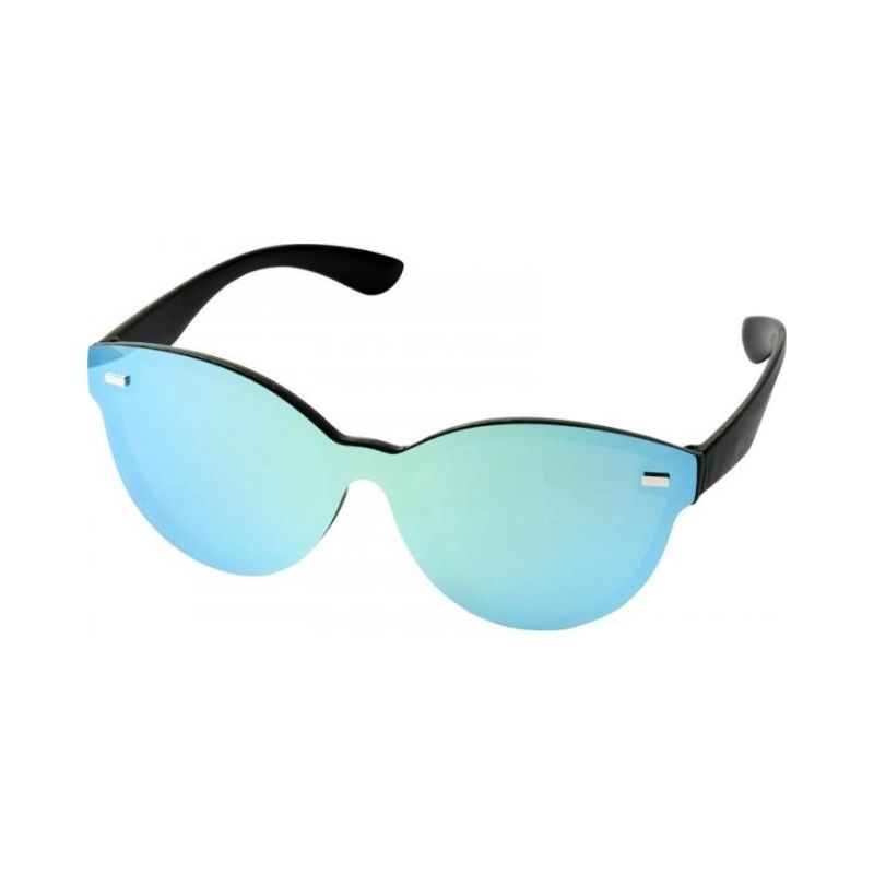 Logo trade advertising products picture of: Shield sunglasses with full mirrored lens, yellow