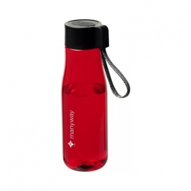 Logotrade promotional product image of: Ara 640 ml Tritan™ sport bottle with charging cable, red