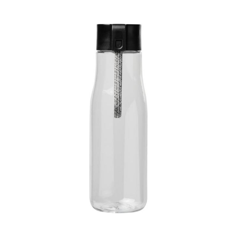 Logotrade promotional merchandise picture of: Ara 640 ml Tritan™ sport bottle with charging cable, transparent