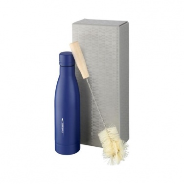 Logotrade promotional merchandise picture of: Vasa copper vacuum insulated bottle with brush set, blue