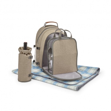 Logo trade promotional merchandise picture of: VILLA. Thermal picnic backpack, Brown