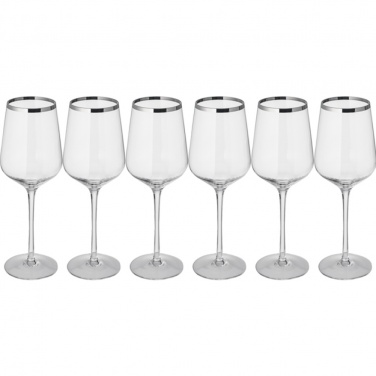Logotrade business gift image of: Set of 6 white wine glasses
