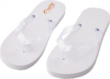 Logotrade promotional giveaway image of: Railay beach slippers (L), white