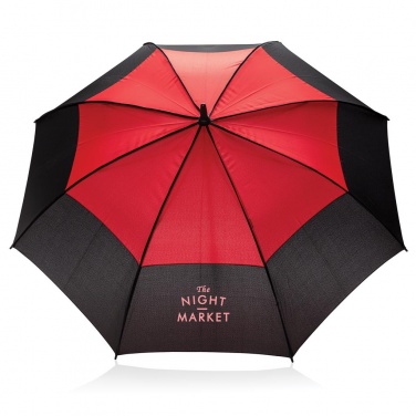 Logotrade promotional merchandise picture of: 27" auto open duo color storm proof umbrella, red