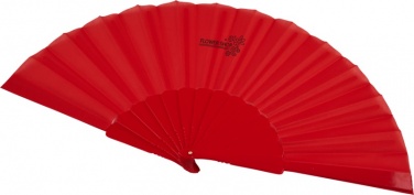 Logotrade promotional product image of: Maestral foldable handfan in paper box, red