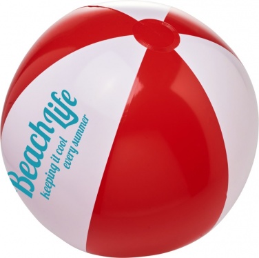 Logo trade promotional products image of: Bora solid beach ball, red