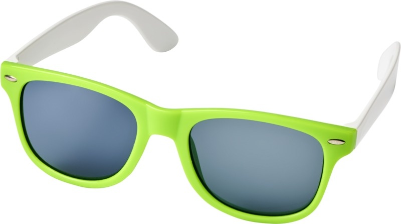 Logo trade promotional giveaways image of: Sun Ray colour block sunglasses, lime