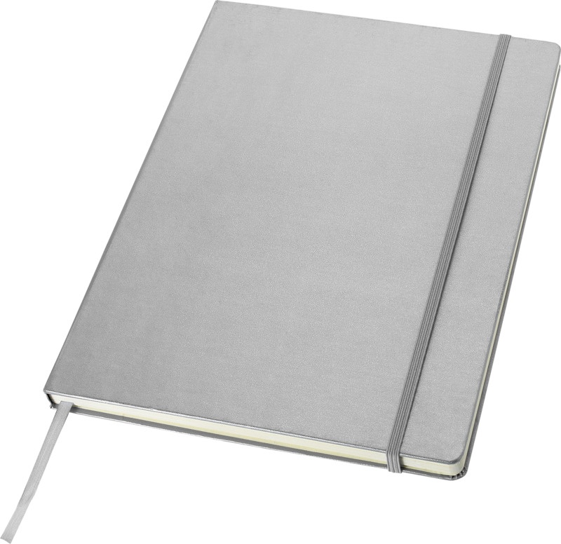 Logotrade promotional items photo of: Executive A4 hard cover notebook, silver