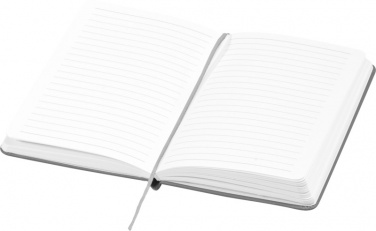 Logo trade corporate gifts image of: Executive A4 hard cover notebook, silver