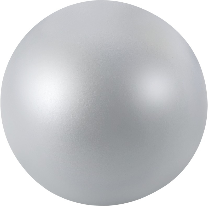 Logo trade advertising products image of: Cool round stress reliever, silver