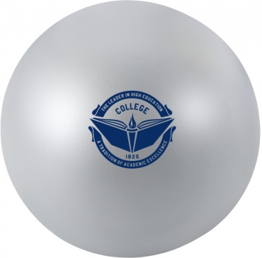 Logo trade advertising products picture of: Cool round stress reliever, silver