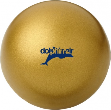 Logo trade corporate gift photo of: Cool round stress reliever, gold