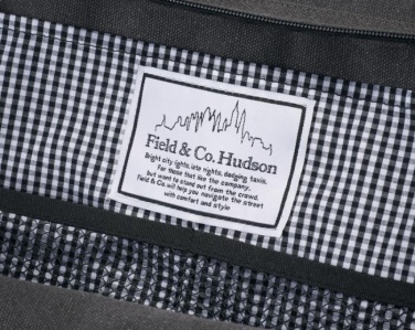 Logo trade promotional giveaways image of: Hudson weekend travel duffel bag, heather grey