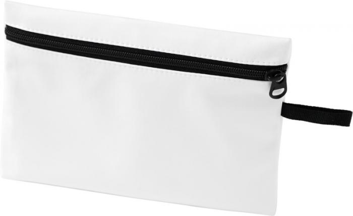 Logo trade promotional giveaways picture of: Bay face mask pouch, white