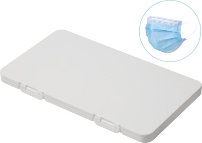 Logo trade promotional gifts picture of: Mask-Safe antimicrobial face mask case, white