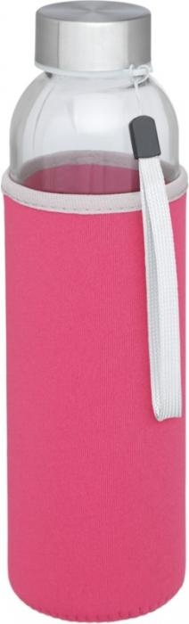 Logotrade promotional gift image of: Bodhi 500 ml glass sport bottle, pink