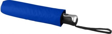 Logo trade promotional products image of: 21.5" Alex 3-section auto open and close umbrella, blue