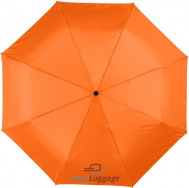Logo trade corporate gifts image of: 21.5" Alex 3-section auto open and close umbrella, orange